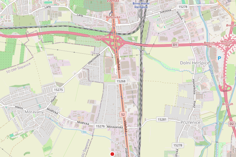 Komerční pozemek 539/8, Přízřenice, okres Brno-město