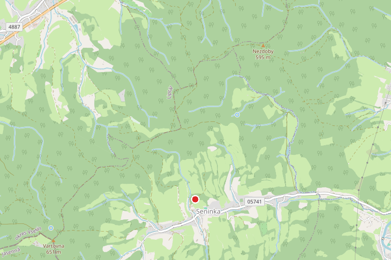 Pozemky o velikosti 5 977 m2 v k. ú. Seninka, okres Vsetín