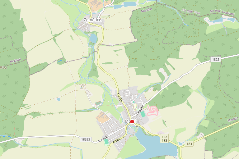 Prodej — Prodej pozemku st.č. 256 v k.ú. Merklín u Karlových Var