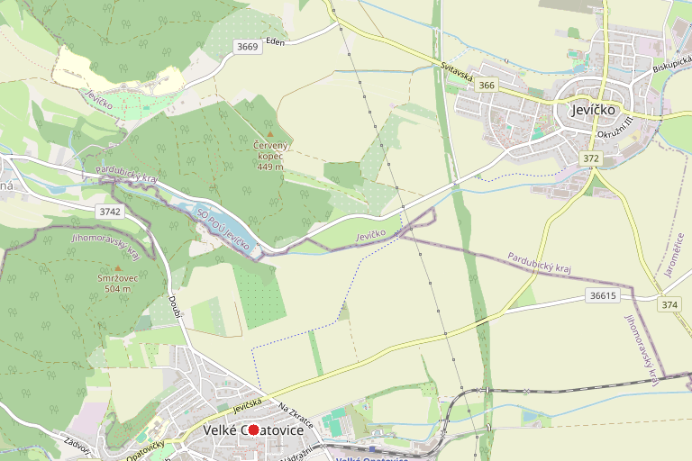 Pozemek o velikosti 9340 m2 v k.ú. Bezděčí u Velkých Opatovic