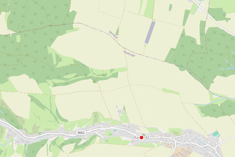 Záměr na prodej pozemku městyse Radiměř p.p.č. 1504/1