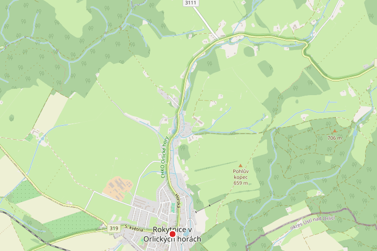 Záměr pronajmout nemovitý majetek - pozemek parc. č. 769/8 v k. ú. Rokytnice v Orlických horách