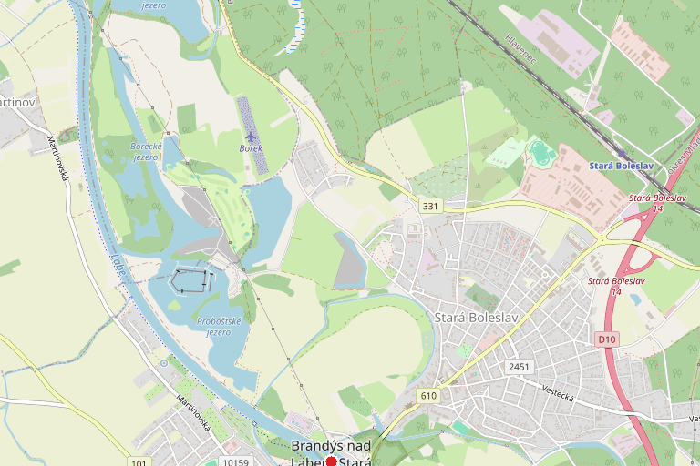 Záměr města pronajmout část pozemku p.č. 2044 v k.ú. Brandýs nad Labem