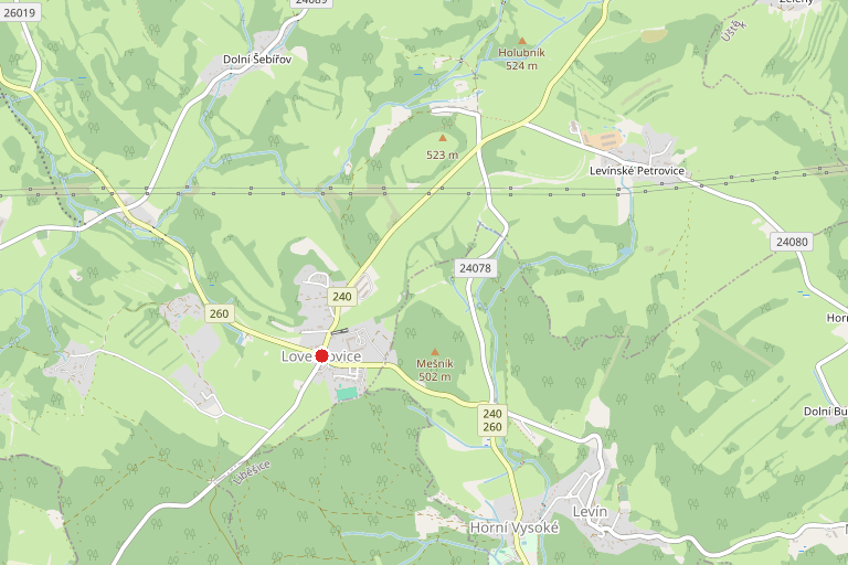 Pozemky o výměře 3 611 m² v k.ú. Lovečkovice, LV 10002