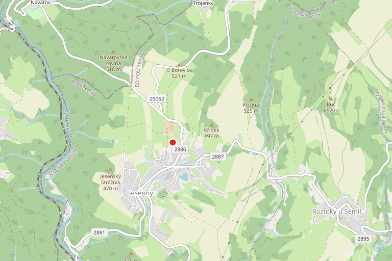 Prodej — Prodej pozemku p. č. 1780/1, k. ú. Jesenný dle GP nová parc. č. 1780/13