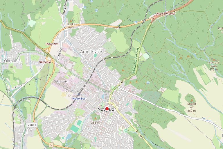 Záměr prodeje pozemku pč. 530/1 a části pozemku pč. 524/2 v k.ú. Arnultovice u Nového Boru