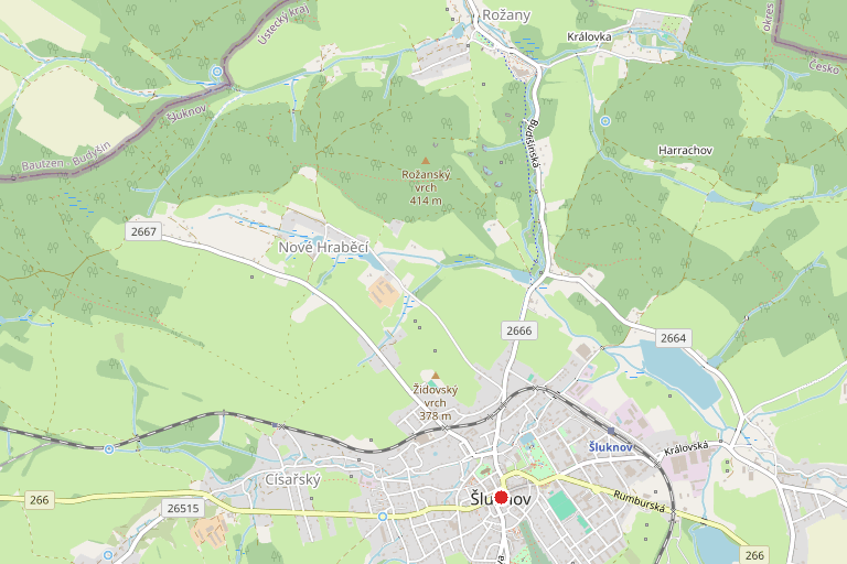 Prodej — Šluknov, část pozemku - chodníku - přímý prodej v rámci narovnání majetko-právních vazeb • díl „a“ o ploše 30 m2, oddělený od pozemku p. č. 201, zastavěná plocha a nádvoří, dle GP č. 2533-157/2025, v obci a k. ú. Šluknov